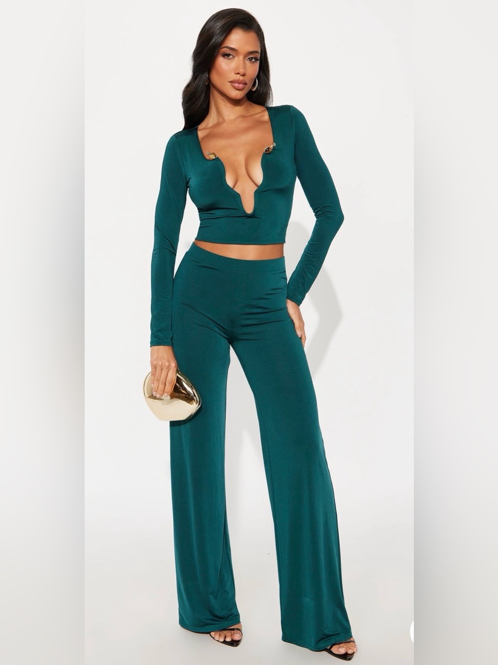 Alejandra wide leg pants set sz XS